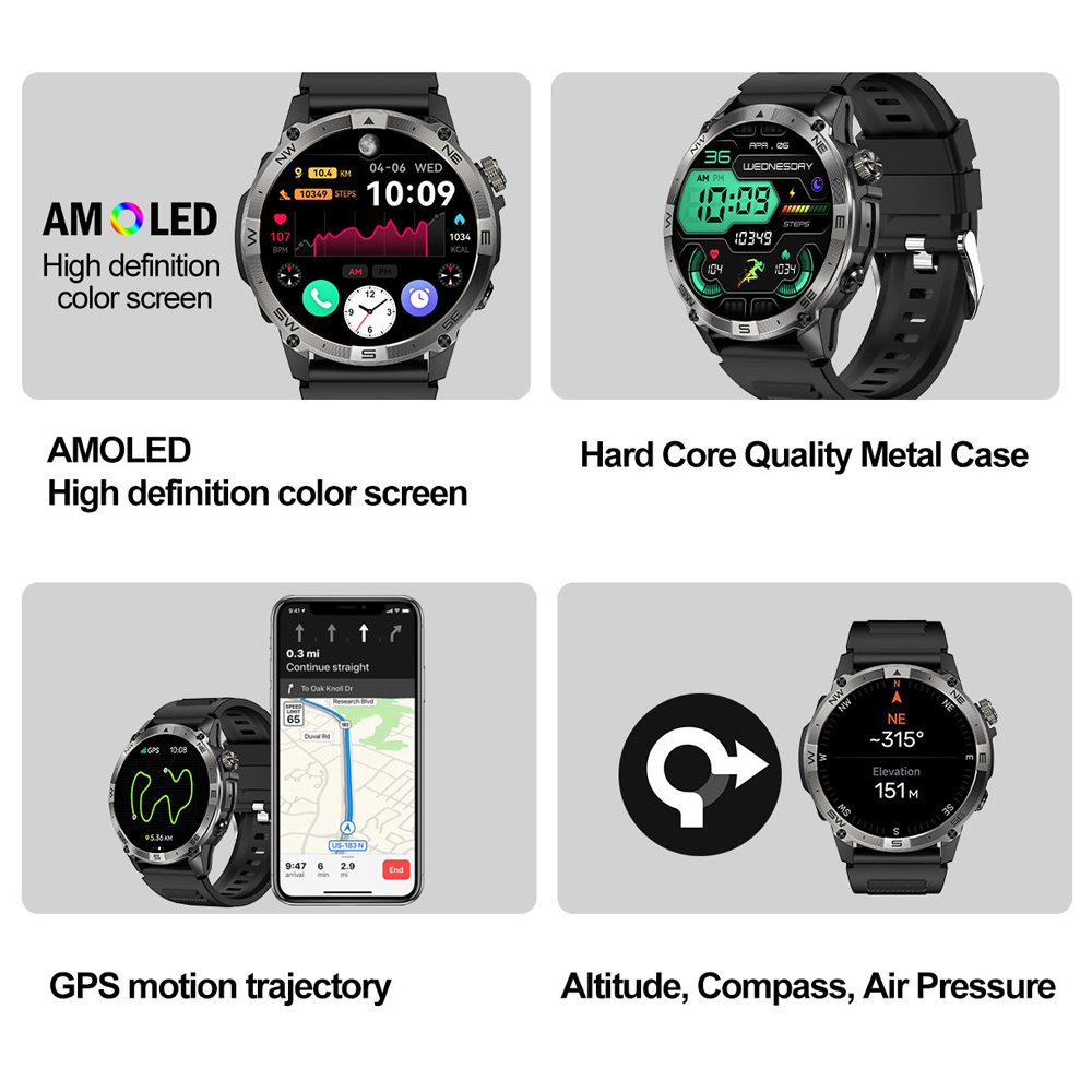 NORTH EDGE GPS Sports Smart Wa - Altimeter Compass Watch 评论和价格
