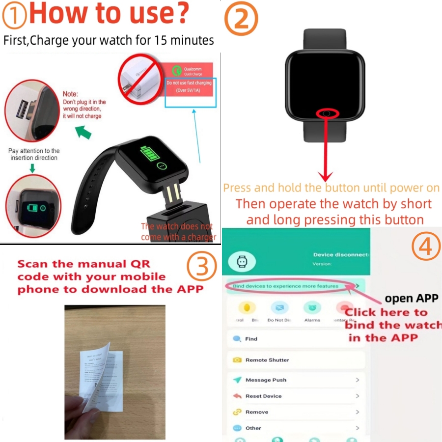 Men Smart Watches Color Screen - Smartwatch Watches For Girls 评论和价格