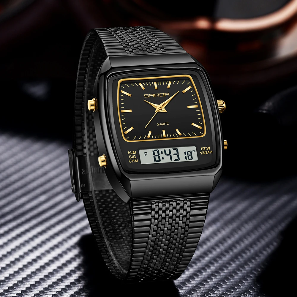 SANDA Watches Men Waterproof A - Timex Watches Smartwatch 评论和价格