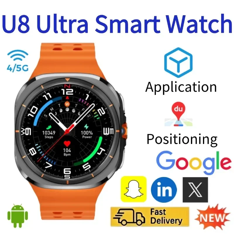 U8 Smart Watch 4G 5G Rotatable - Smartwatch Watches For Women With Gps 评论和价格