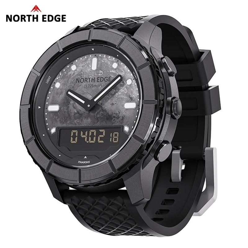 NORTH EDGE THARSIS Men Carbon  - Altimeter Compass Watch 评论和价格